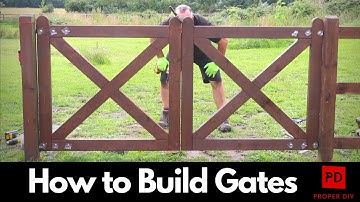 How to Make Timber Gates with Half Lap Joints