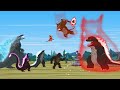 TEAM GODZILLA ATOMIC BREATH vs KONG: Rescue Mission | Godzilla Cartoon Compilation