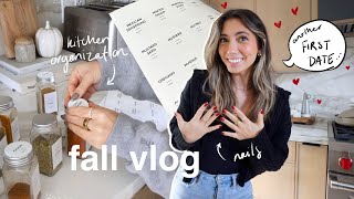 VLOG: kitchen organization, fall nails + another first date 🤪