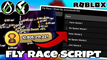 New Fly Race Script | Auto Farm & More | Hydrogen and Fluxus - Roblox Mobile Exploiting