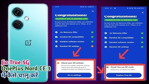 OnePlus Nord CE 3 me 5g kayse on kare | How to active jio true 5g
