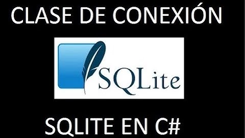 Clase de conexión e inserción en SQLite con C# 2013 Express