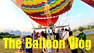 Vang Vieng Up Up and Away in The Balloon Vlog, Laos