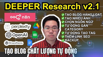 Tạo blog chất lượng hoàn toàn tự động với workflow n8n bá đạo này! Deeper Research v2.1 & Perplexity