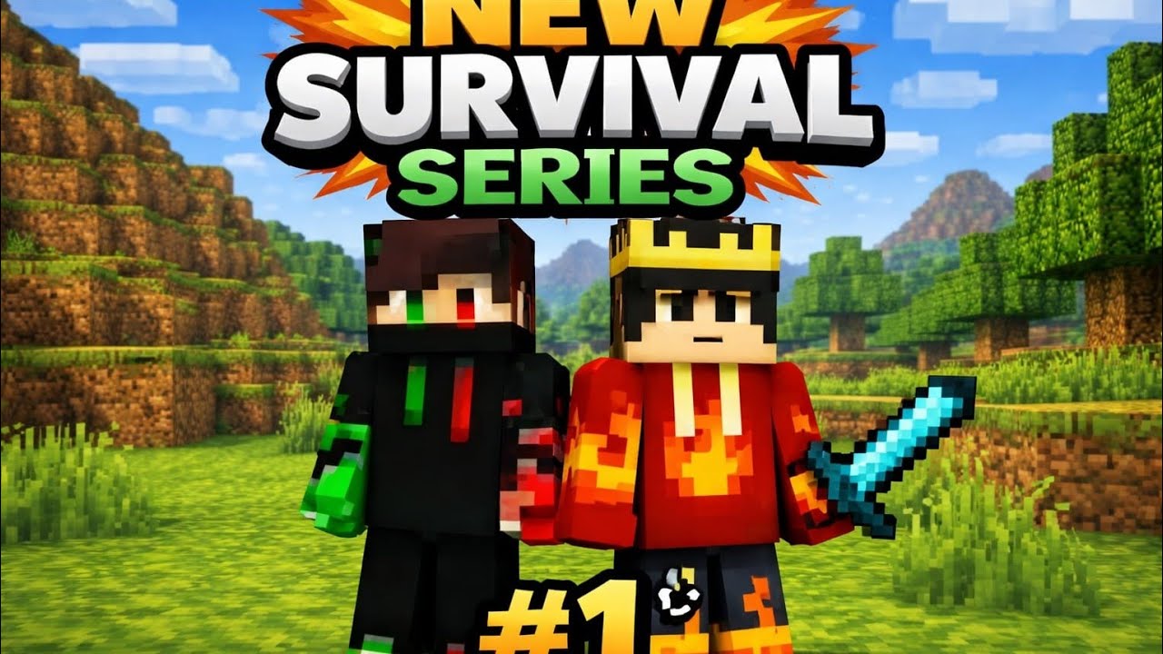 My first long video of Minecraft survival series with my friend