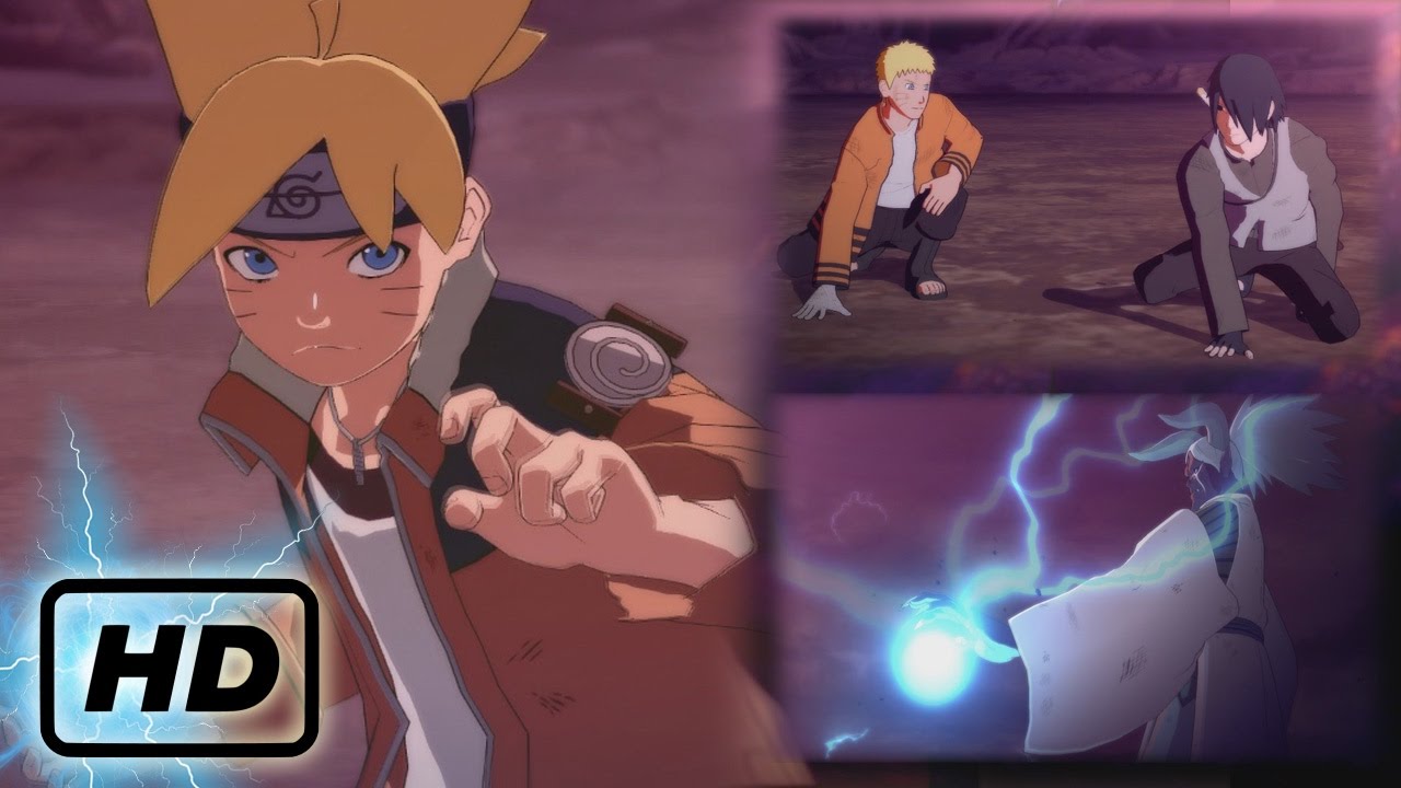 MOMOSHIKI vs NARUTO-SASUKE-BORUTO Full Fight! NARUTO Storm 4 Road to Boruto  ENDING 