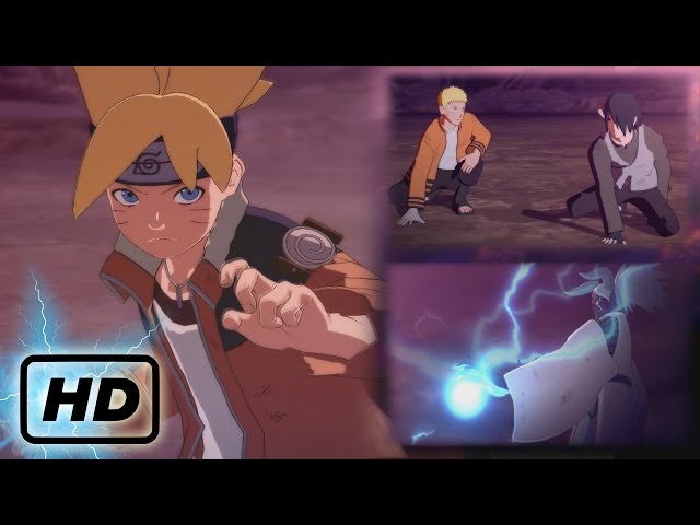 Hokage Naruto, Sasuke & Boruto Vs Momoshiki Full Fight (English Dub) - Road  to Boruto Movie 