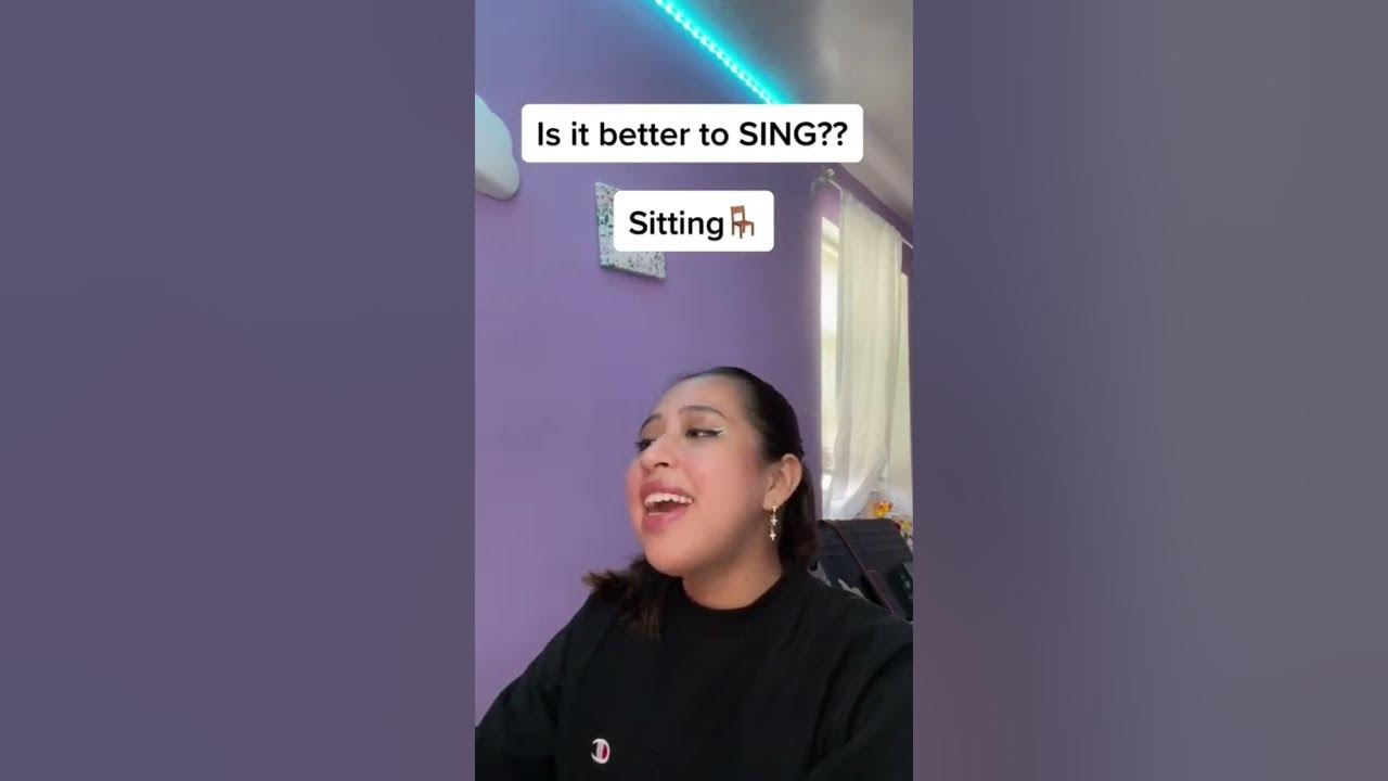 Is it better to sing STANDING OR SITTING?!?✨🎤