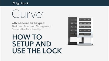 How to operate a 6G Curve Keypad Lock | Basic and Advanced Management | Shared Use
