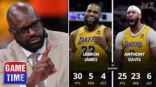 NBA Gametime reacts to Lakers beat Nuggets 119-108 in GM4; LeBron James 30 Pts; Anthony Davis 25 Pts
