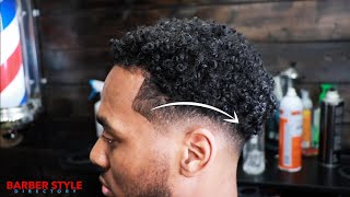 LOW FADE TUTORIAL FOR BEGINNERS | CURLY HAIR | BARBER STYLE DIRECTORY