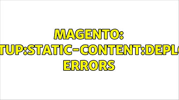 Magento: setup:static-content:deploy errors (2 Solutions!!)