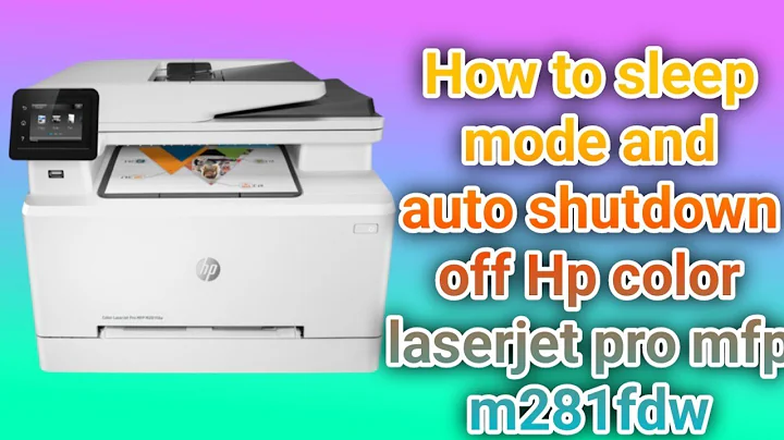 How to sleep mode and auto shutdown off Hp color laserjet pro mfp m281fdw 2022.Turn off printer auto
