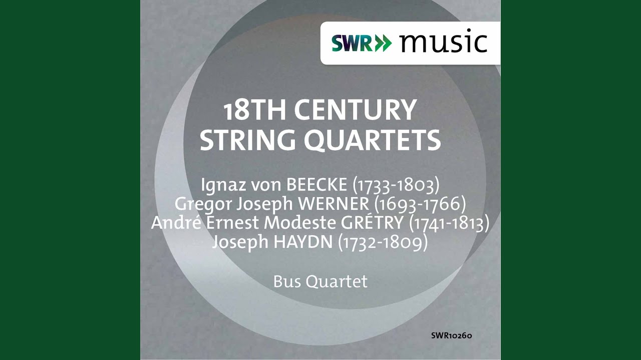 String Quartet in E-Flat Major, Op. 2 No. 3, Hob. III:9: IV. Menuetto