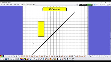 Reflection in diagonal line