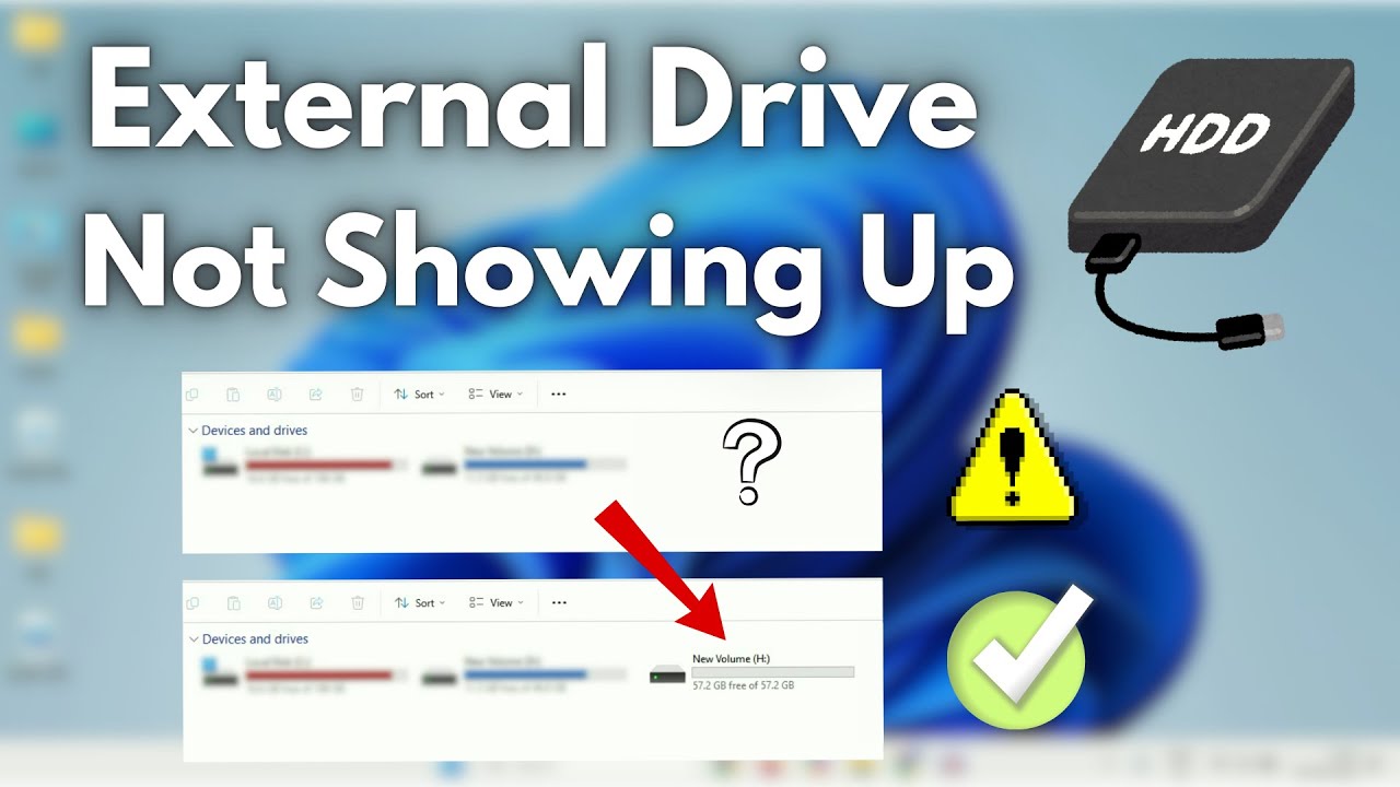 How to Fix Windows 11 Not Detecting External Hard Drive - YouTube