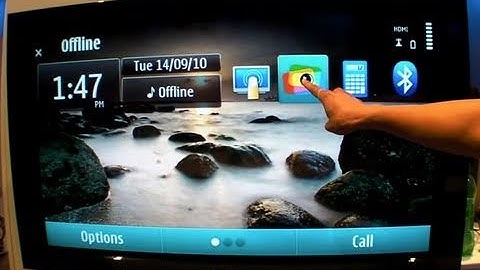 Nokia N8 demo of Plug and Touch - transform any screen into a touchscreen.