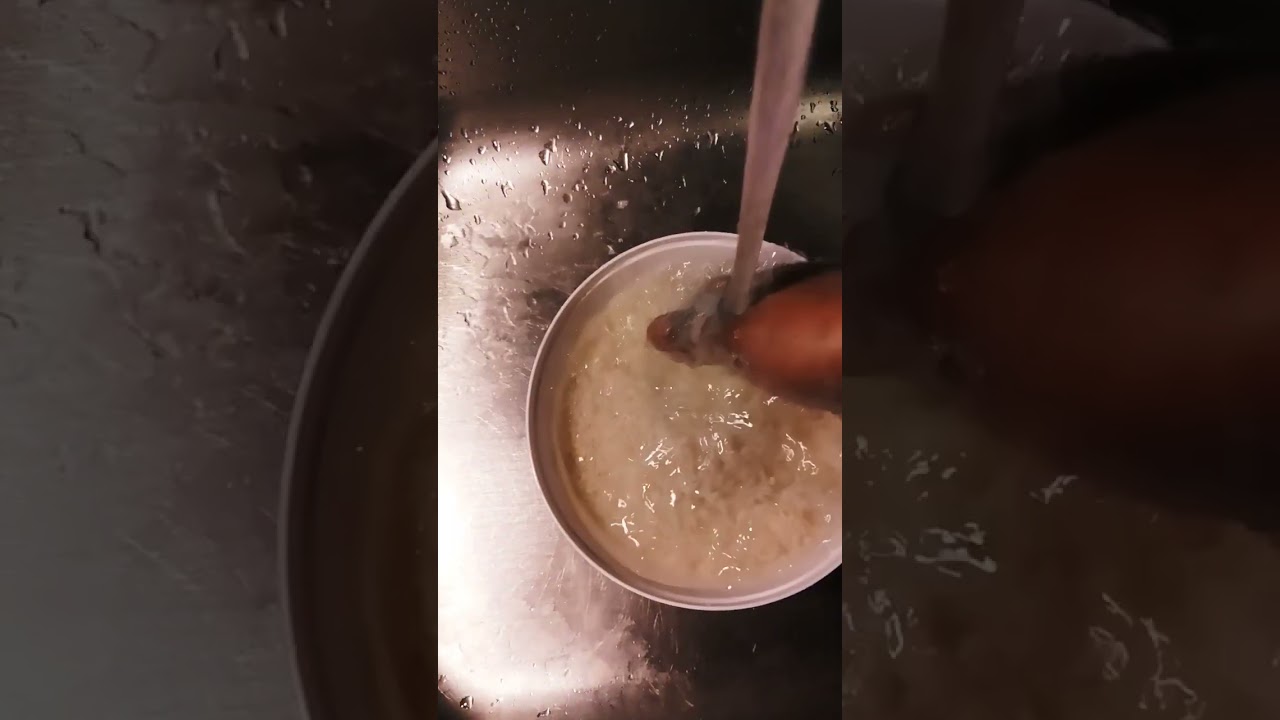 Part 2!!  Wash White Rice Rid Excess Starch from white Rice !!