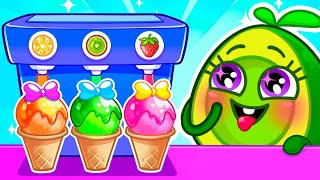 Avocado Babies Play Ice Cream Machine  || Best Kids Cartoon by Pit & Penny Stories