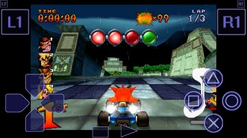 CRASH TEAM RACING "CTR" PS1 (playing on android)