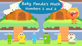 Baby Panda's World Of Math #60 - Learn Numbers 1 and 2 with Quacky | BabyBus Games