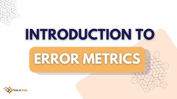 Introduction to Error Metrics | Forecasting with Machine Learning
