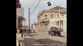 UM PASSEIO AÉREO POR ITAPETININGA DE 1947 | VÍDEO EM CORES screenshot 5
