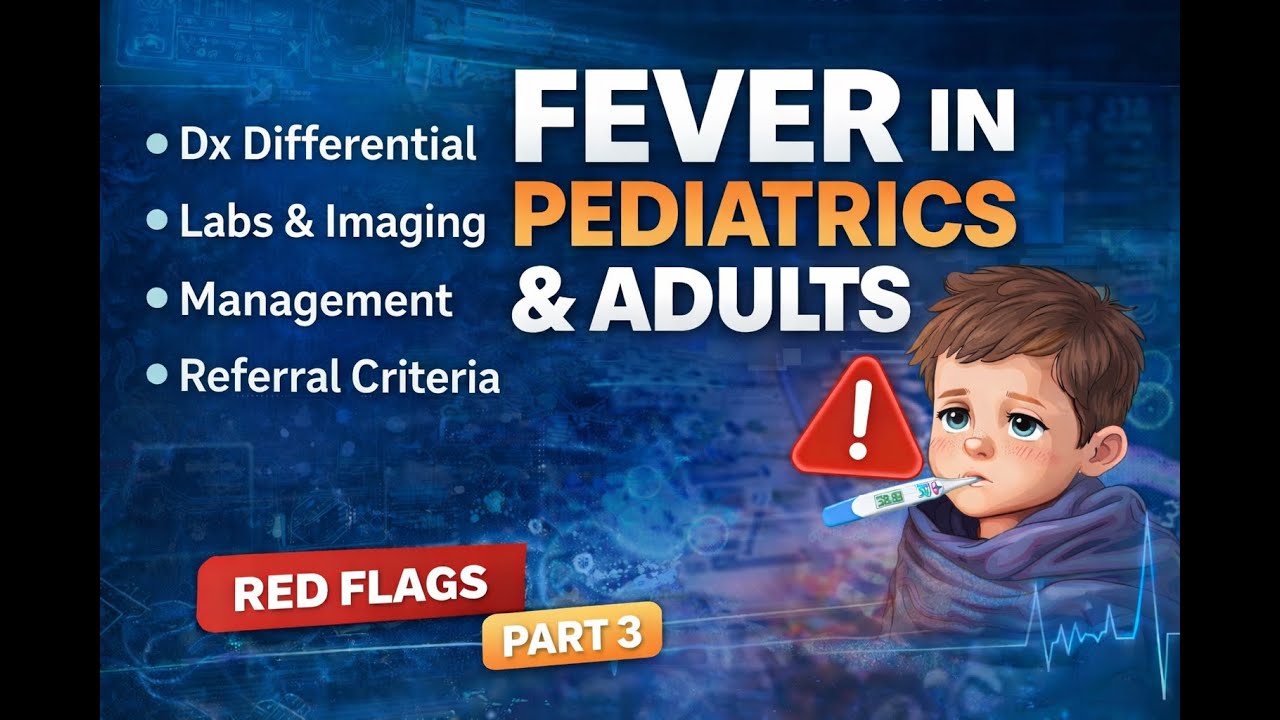 Fever Clinical Approach | ازاي تشخّص اسباب الحراره في الأطفال والكبار؟ Part3