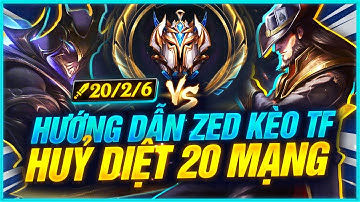 TOP 1 ZED TỐC CHIẾN HƯỚNG DẪN KÈO ZED VS TF THẦN BÀI HUỶ DIỆT TEAM BẠN HƠN 20 MẠNG | LMHT Tốc Chiến