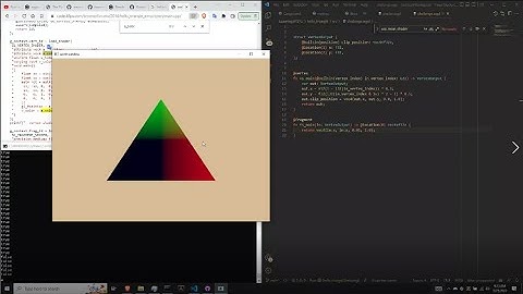 Learning WGPU and Rust | Part 8 | The Pipeline | Multiple color triangle | Toggling between shaders