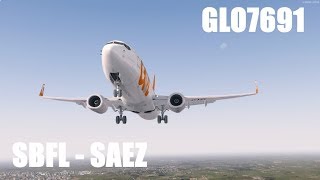|Prepar3d v3| B737-800 GOL - SBFL (Florianópolis) - SAEZ (Buenos Aires) (IVAO) screenshot 2