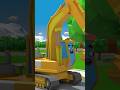 Yellow Excavator &amp; Tractor Fun Race #длядетей #мультфильмы #мультикипромашинки #трактор #forkids