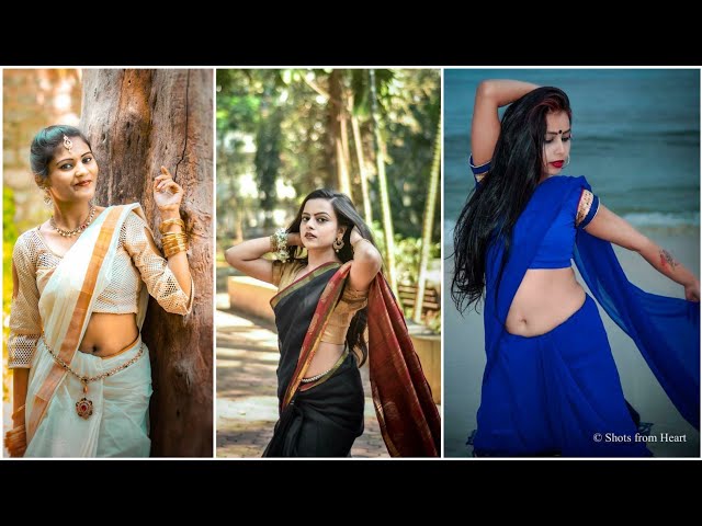 20+ Photo Poses In Saree | Poses For Girls | Santoshi Megharaj - YouTube