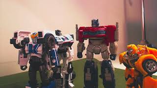 Transformers Stopmotion | Optimus Prime puts Sideswipe in his Place