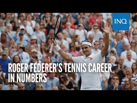 Roger Federer’s tennis career in numbers