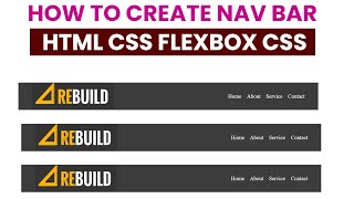 Build a STUNNING Nav Bar with FlexBox CSS and HTML Today!