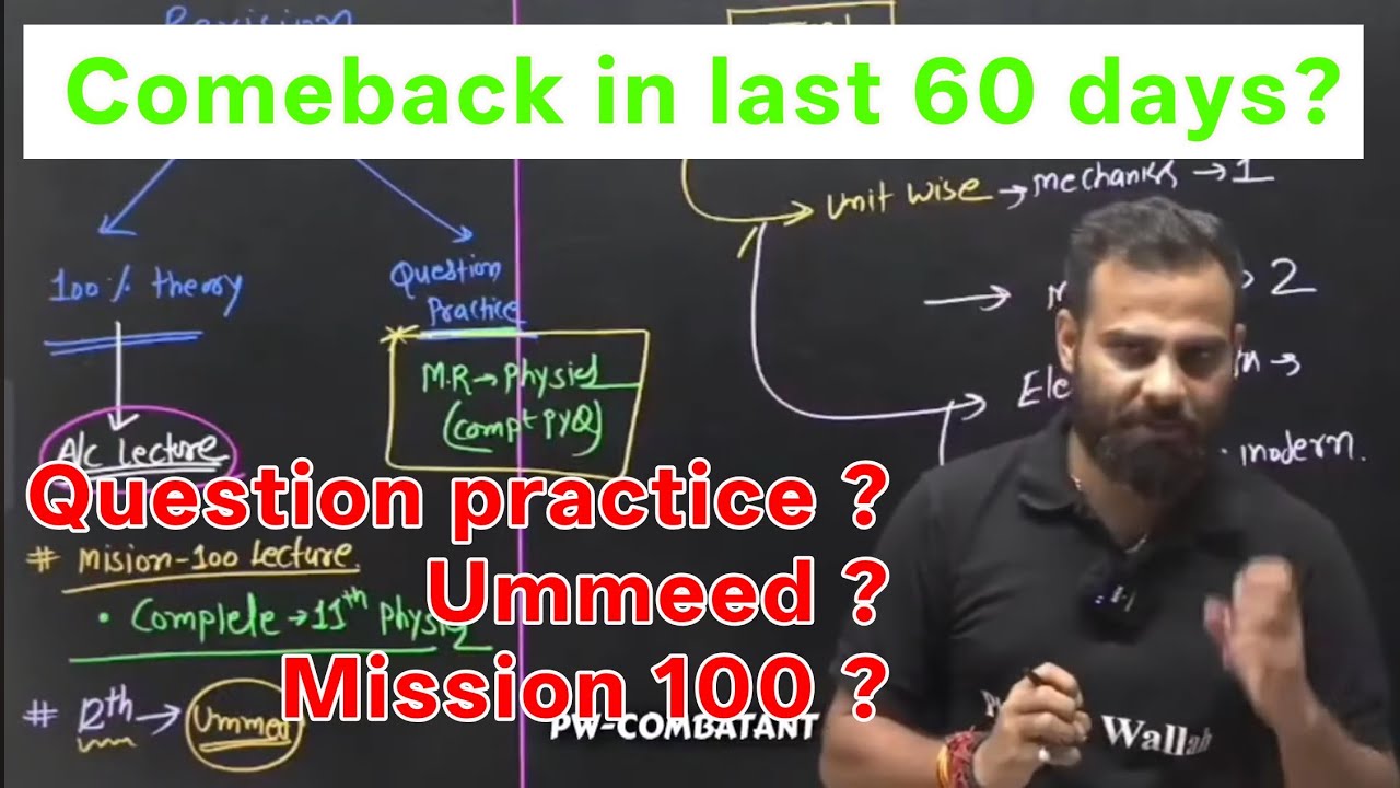 Last 60 days Complete plan by MR sir | How to revise for neet 2026 ...