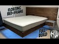 Building a floating bed frame out of solid walnut