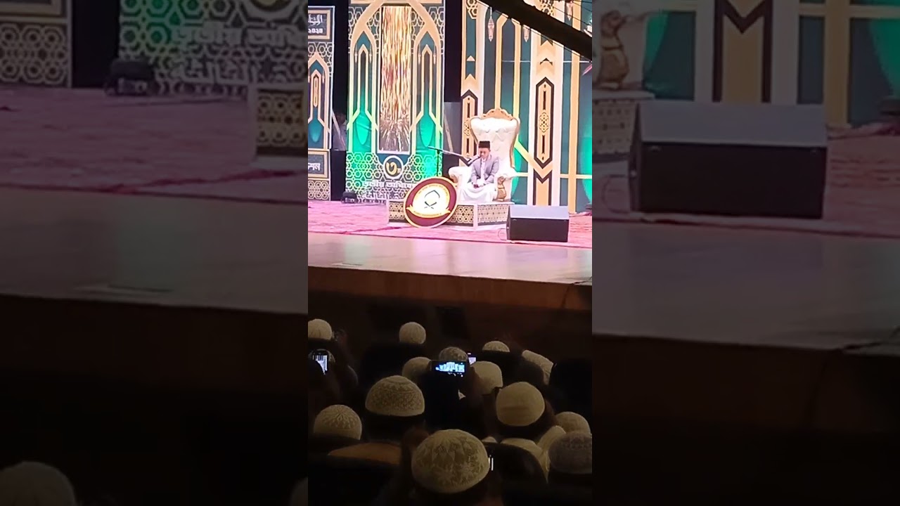 Qari Ahmad Azfar (malesia) at kolkata in Indian national quran competition 2024 as a guest