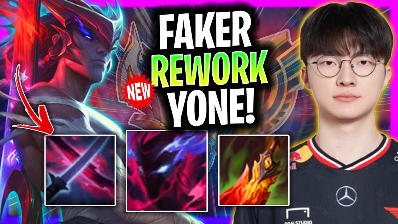 FAKER IS A BEAST WITH YONE! *NEW REWORK* | T1 Faker Plays Yone Mid vs Akali!  Season 2025