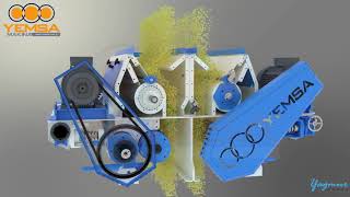 3D Machinery Animation   Granule Equipment Feed Mill Sector   3DS Max