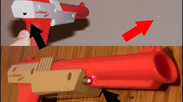 NES Nintendo Zapper modded with LASER pointer and QUICKFIRE trigger.