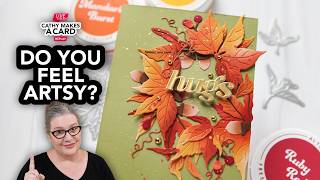 Cathy Makes a Card Live…and Gets a Little Artsy