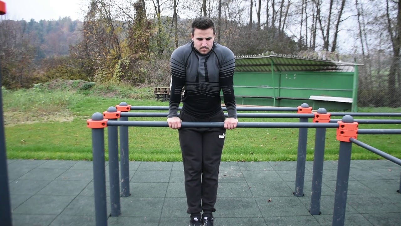 Straight bar triceps dips YouTube