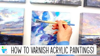 How to Varnish Acrylic Paintings | With Liquitex Satin Varnish