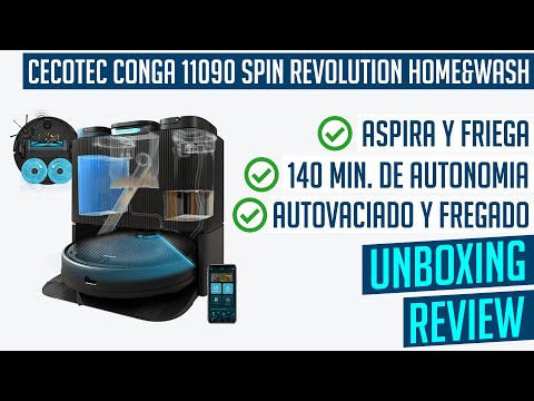CECOTEC CONGA 11090 SPIN REVOLUTION HOME&WASH UNBOXING REVIEW 