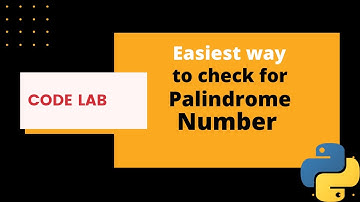 Easiest  way to check if the given number is a palindrome number | python | code lab | practice