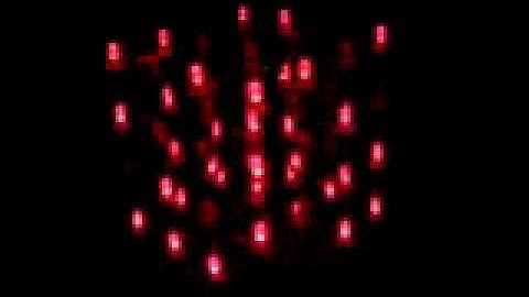 4x4x4 red LED cube - First 11 effects