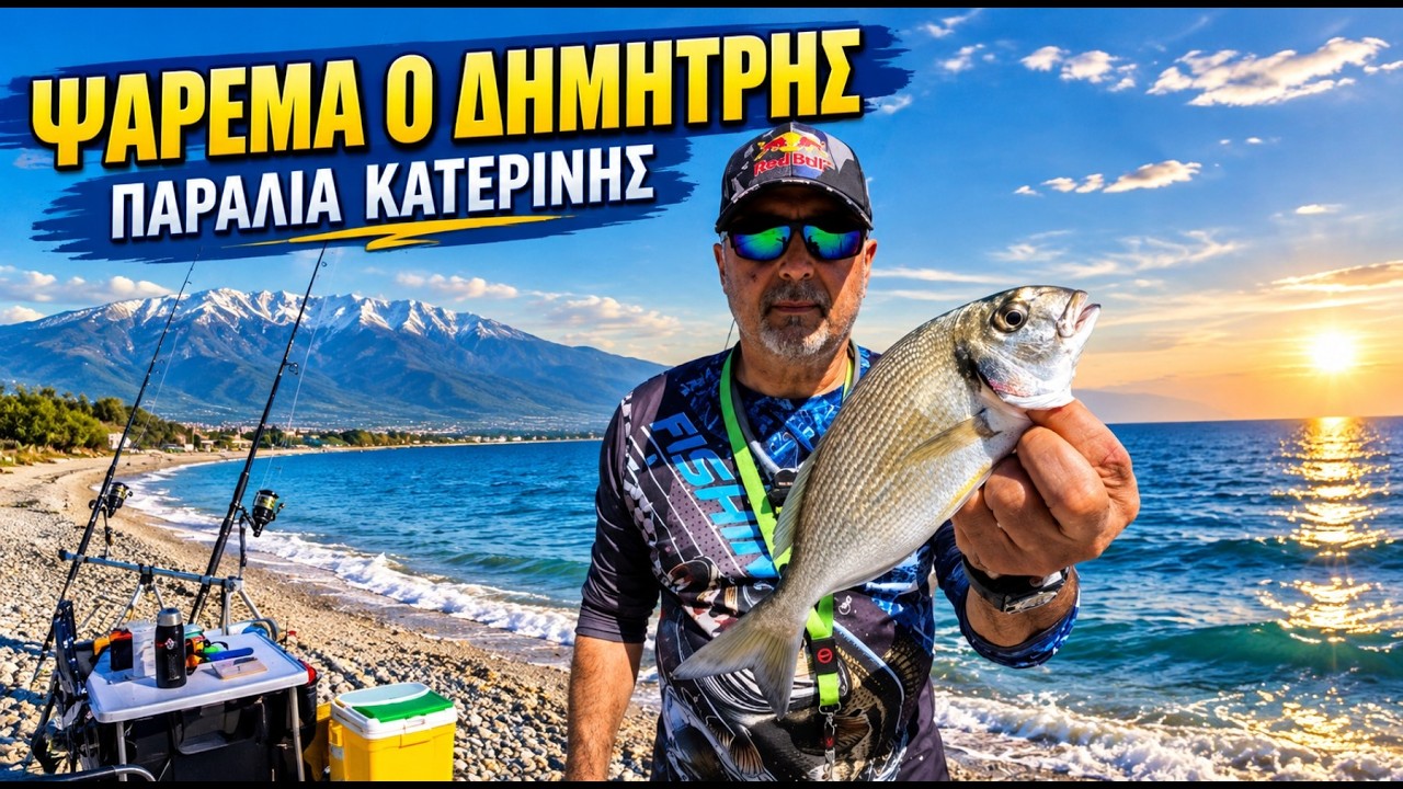 ψάρεμα ο δημήτρης παραλία κατερίνης έταξα ψάρια και δεν ήρθαν να τα πάρουν