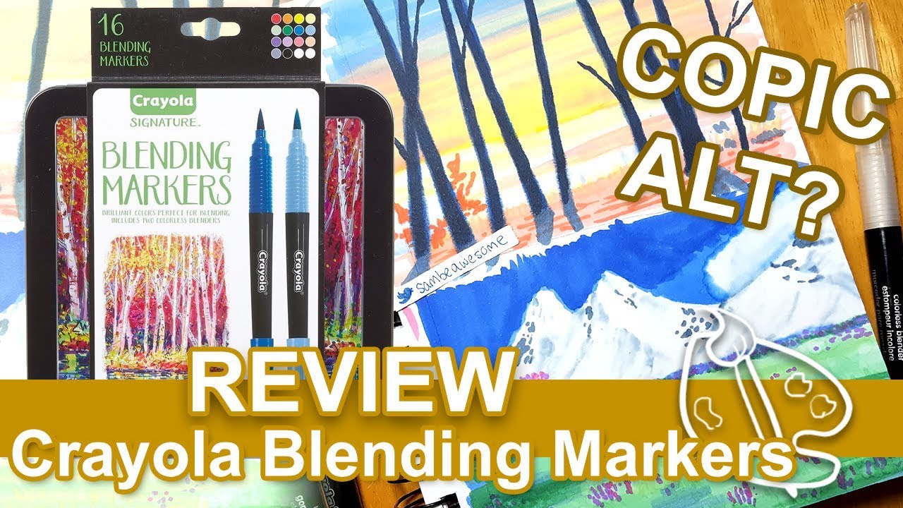 Let's Draw Something With Crayola Signature Blending Markers 